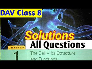 The Cell🥚|DAV Class 8 Science Chapter 1 Question Answer|Q-A, B, C, D & E|Study With Deep|