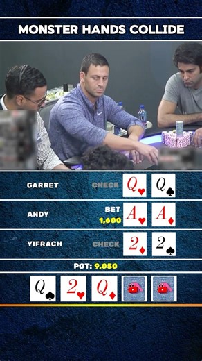 ACES vs QUADS vs FULLHOUSE! #poker #pokerstrategy