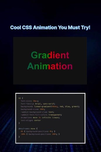 Cool CSS Animation You Must Try! #coding #programming #javascript #css #software #shortsfeed #shorts