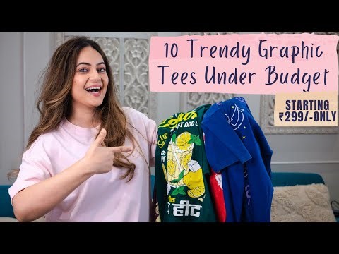 10 Cool Graphic Tees Haul under Budget | Trendy & Comfortable T-Shirts for Everyday Wear | Mahima