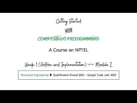 mod01lec02 - Engineering Reversort