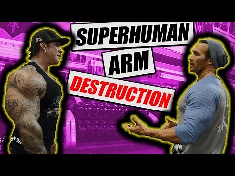 Never Before Seen Footage Rich Piana & Mike O'Hearn Killing The Famous Arm Workout (Armageddon)