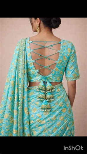 wow 🥰🎉 ब्लाउज डिजाइन new model back neck design and blouse sleeves design#viral #ytshorts #fashion