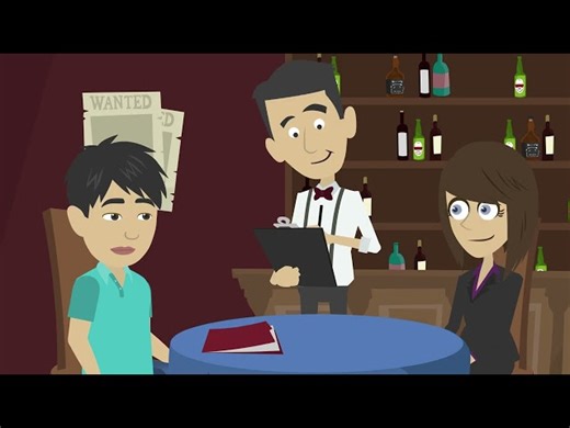 Ordering food in a restaurant