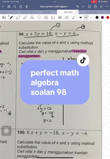 ada soalan, tanya je ya 🙋🏻‍♀️ #maths #spm #algebra #matematik #perfectmath
