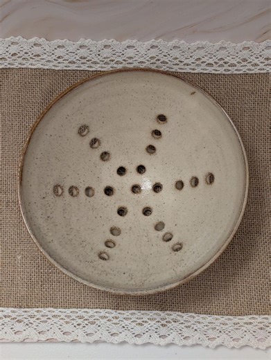 Small Handmade Ceramic Colander Farmhouse Pottery Strainer - Etsy