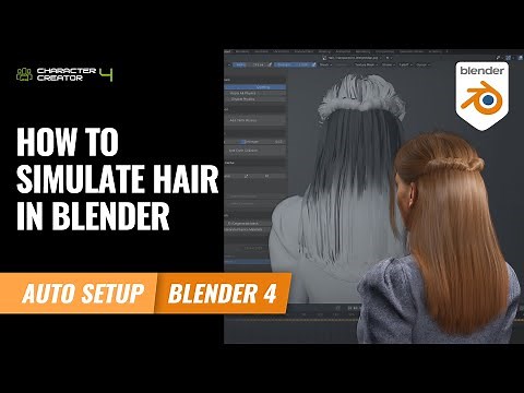 How to simulate hair and setup spring rig in CC4 & Blender | Character Creator 4 Tutorial