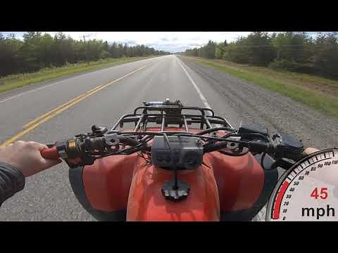 1988 Honda Fourtrax 300 Top Speed Run !