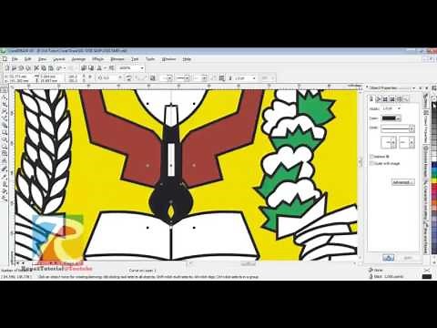 Tutorial membuat logo OSIS SMP pada CorelDraw