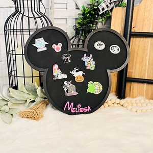 Custom Pin Display Board, Mickey Wooden Pin Board, Disney Pin Organizer, Mickey Shape Pin Storage, Pin Board, Gift for Disney Collector - Etsy