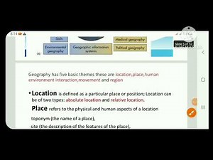 Freshman geography chapter 1 part 1 for Ethiopian university students..August 8, 2025