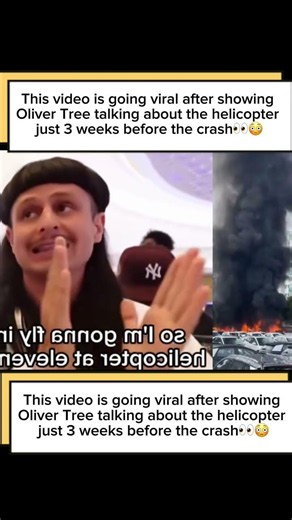 Oliver Tree talking about the helicopter just 3 weeks before the crash👀#youtubeshorts #olivertree