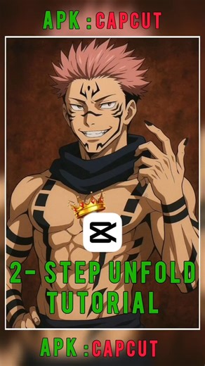 2–Step Unfold Tutorial 🔥👽 | CapCut Easy Transition Effect || #shorts #capcuttutorial #sukunaedit