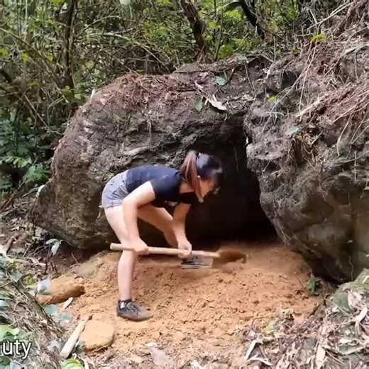 100 Days of building a survival shelter, camping alon The beauty of the wild forest | Primitive wilds Life