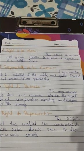 class 10th project file on the consumer rights very important for class 10th like and subscribe