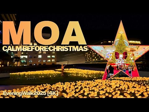 MOA Mall Of Asia Christmas Ambiance | A Calming Night Walk in Bay City Metro Manila 2025