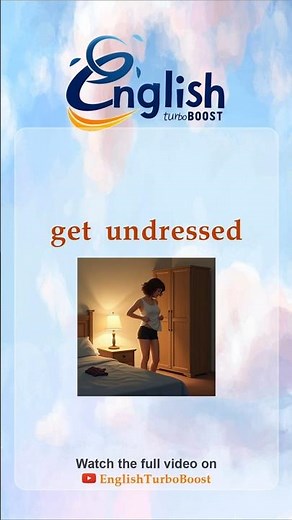Get undressed | Collocation | #shorts