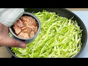 If you have a cabbage and canned tuna at home, it's quick and easy to cook! # 357