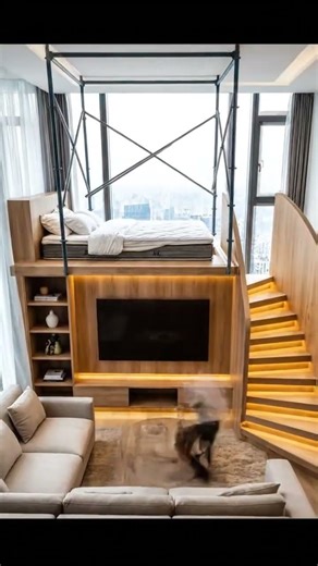 Stunning Elevated Loft Bed Design You’ll Love #interiordesign #aestheticfloor