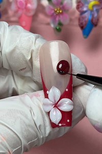 Adorable 3D Flower Nail Art Tutorial