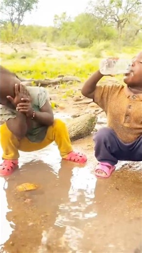 First Time in Water… Babies Go CRAZY with Joy! 😂👶💦 | African Village Life