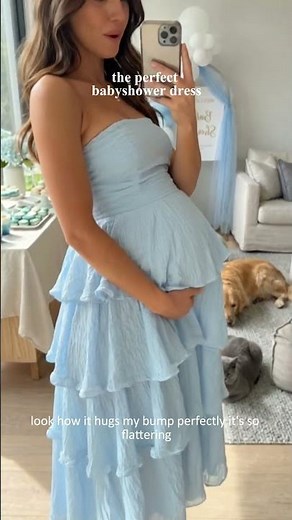 The Best Baby Shower Dress That Fits My Bump