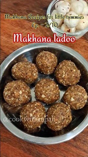 Healthy Makhana Ladoo for Babies | No Sugar | Protein-Rich Snack for Kids 👶🧁#makhanaladoo