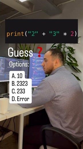 Is math and python logic sameComment your option✅#Python #PythonTricks #CodingConfusion #LearnPy
