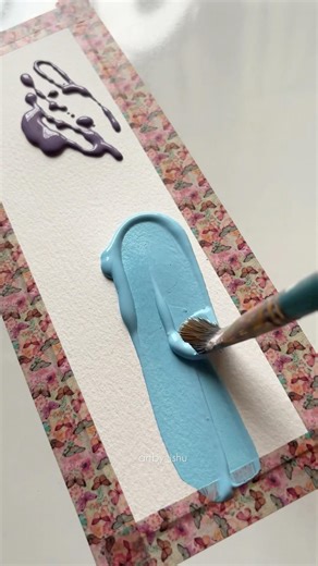 Easy bookmark💜🪄😮🤯 #art #satisfying #painting #viralvideo #acrylic #shortsvideo #tutorial #artist