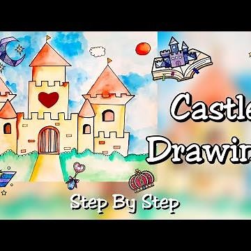 How to Draw Simple Castle || Easy Step By Step Method || Palace Castle|| Ep.28