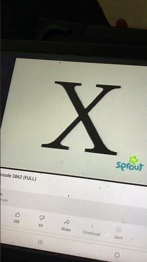 Sesame Street - This is the letter X!