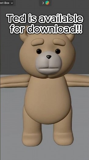 Ted Blender Rig is Free for Download!! | 3d Model | Blender