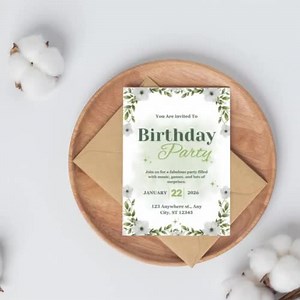 Editable Birthday Invitation Card: Customizable Party Invite Template, Reception Invitation (instant Download - Etsy Canada