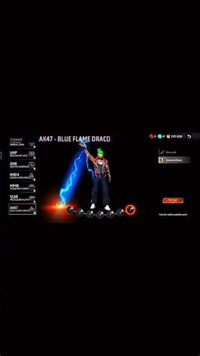 Draco AK47: Blue Fire + Dragon Power = Deadly! ☠️🔥