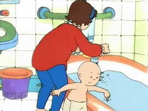 caillou toma un baño YouTube