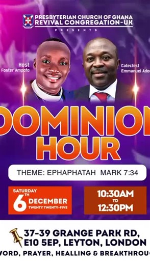 Dominion Hour December Edition: A Celebration of Faith