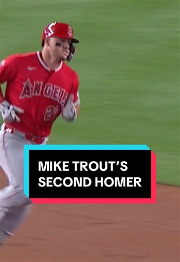 MIKE TROUT CRUSHES ANOTHER HOME RUN FOR THE LEAD 😳 #MLB #Baseball #Angels #MikeTrout @Los Angeles Angels