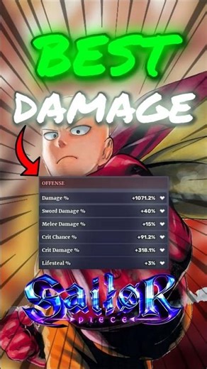 The BEST Damage Build In Sailor Piece! #roblox #sailorpiece