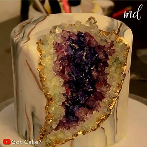 191K views · 1.4K reactions | Stunning purple geode cake!  | MetDaan Cakes | Facebook
