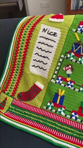 ✨FREE pattern for Christmas Crochet Blanket🎄Join the Sirdar Santa's Workshop CAL! #christmascrochet