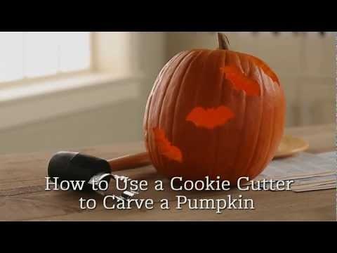 How to Carve a Pumpkin With a Cookie Cutter