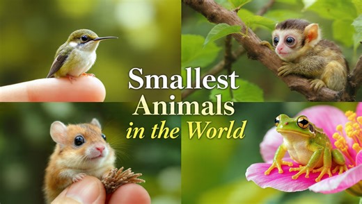 Smallest Animals in the World – You Won’t Believe They Exist! 🐿️🐦 Discover the tiniest animals that walk, fly, and swim on our planet! 🌍 From the adorable pygmy marmoset to the world’s smallest frog and even a bird that fits in your palm, these miniature creatures will amaze you. In this video, we explore the fascinating world of small animals — how they survive, where they live, and what makes them unique. Perfect for animal lovers, students, and anyone who loves nature’s wonders. Animal Lov