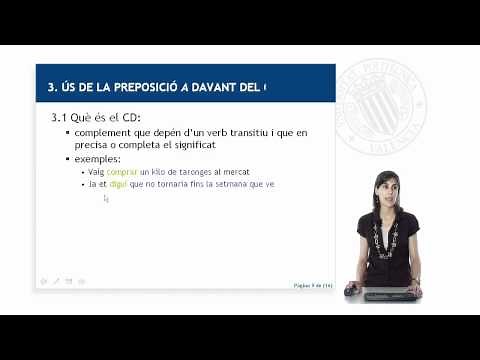 Les preposicions 'a' i 'en' (segona part) | 15/55 | UPV