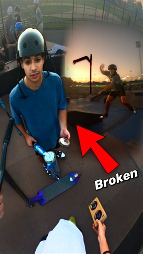 ☢︎ ⒷⓄⒷⒷⓎ ⒷⓊⓇⓀⒺ ☢︎ | He BROKE his WHEEL!😤 #scooter #scootertricks #scootering #gopro #scooters | Instagram