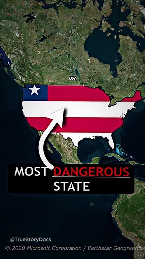 What is the most dangerous state in the US? The safest state is New Hampshire but what about the most dangerous one? #geography #geotok #maps #didyouknow #factsyoudidntknow #geofacts #fyp