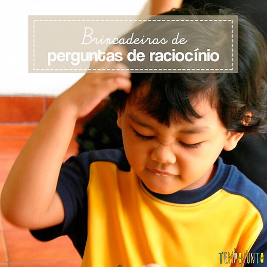 Brincadeira com perguntas e pegadinhas de raciocínio