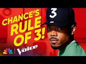 Chance the Rapper’s Favorite Things Come in Threes | The Voice | NBC