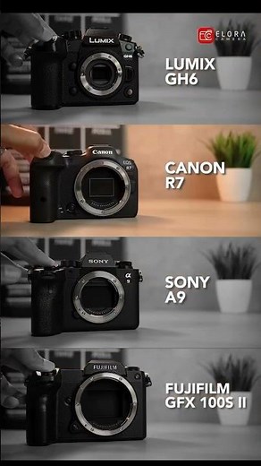 Shutter sound of different cameras || Lumix GH6 VS Canon R7 VS Sony A9 VS Fujifilm GFX 100S