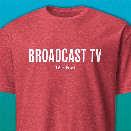 We're celebrating broadcast television, and you can too! 📺 You may know that you can watch broadcast television for free with an antenna, but your family, friends, and neighbors may not! Become a Broadcast TV influencer! Wear one of these fun catchphrases and get it for the price of a basic television antenna: https://metvmall.com/collections/broadcast-tv | MeTV