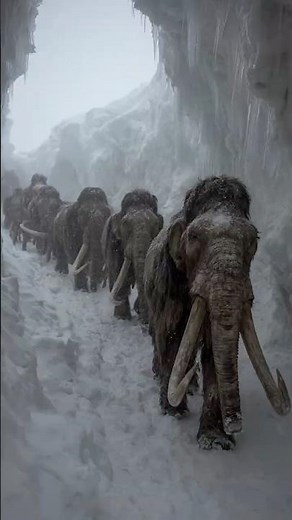 Entire Herd of Mammoths Found Preserved in Ice Cave